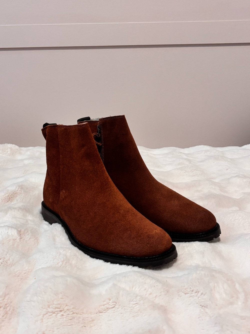 Brown Suede Ankle Boots